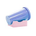 Miniatyrbilde 4 av 8: Silikonkoppholder for tumblere med innebygd spor Blue