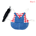 Miniatyrbillede 1 af 5: Kæledyrstøj Denimjakke Frakke Smådyrssele Snorvest Blue S