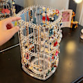 Miniatyrbild 4 av 8: 360 Roterande Halsband Organizer Smycken Örhänge Display Stand one size