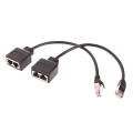 Pikkukuva 7 / 8: RJ45 1 uros - 2 naaras LAN Ethernet -kaapelin jakokaapeli 31cm