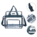 Miniatyrbillede 3 af 8: Bærbar transparent skuldertaske crossbody taske Black