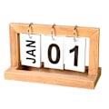 Miniatyrbillede 6 af 7: Vintage træ hjemmekalender Cafe Desktop Dekorativ A2