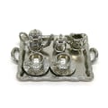 Miniatyrbillede 5 af 5: 10 Stk/Sæt Dukkehus Miniature Metal Te Dukkehus Møbler Min Gold