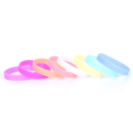 Miniatyrbillede 5 af 5: Glow In The Dark Noctilucous Silikone Gummi Armbånd Armbånd Purple
