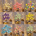 Miniatyrbilde 2 av 5: LED-lampe lys Rose Flower Tree USB nattlys Pink