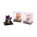 Miniatyrbillede 7 af 8: Solar Powered Lucky kat vinkende arm Vinkende ornamenter indretning Black