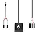 Miniatyrbild 4 av 5: 2 m färgglada LED-lampor Dator Desktop Switch PC Extern Star Multicolor