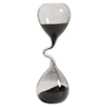 Miniatyrbild 7 av 7: Svart timglas, modern stil, heminredning one size