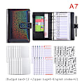 Pikkukuva 1 / 8: A6 nahkaiset Budget Binder -muistikirjan muistikirja-kirjekuoret A7