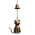 Miniatyrbillede 1 af 8: Kat Vindspil Unik Kat Haveindretning Udendørs Kat Statue Tema Style4