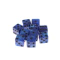 6-sided terninger 16 mm akryl D6 terningesæt til DND Blue