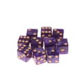 6-sided terninger 16 mm akryl D6 terningesæt til DND Purple