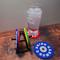 Miniatyrbillede 7 af 8: 4 stk Silikone Drink Coaster Gym Vægt Tallerken Coaster Multicolor
