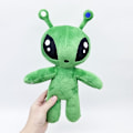 Pikkukuva 6 / 8: Vihreä avaruusolento pehmolelu avaruusolento pehmonukke e Alien täytetty An one size