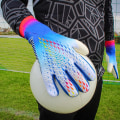 Miniatyrbillede 2 af 8: Professionelle latex fodboldhandsker fodboldmålmandshandske Red A8