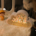 Miniatyrbillede 6 af 8: Cloud Mirror Tulip Lampe DIY Night Light Soveværelse Ornamenter purple