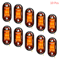 Miniatyrbillede 1 af 5: 10 STK Advarselslys LED Diode Lys Trailer Truck LED Sidemærke Yellow