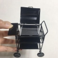 Miniatyrbillede 3 af 8: Dukkehus Miniature Sort BBQ Grill Model Køkkenlegetøj