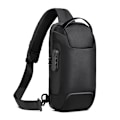 Miniatyrbilde 1 av 5: Menn Oxford Crossbody Bag Sling Bag Travel Chest Bag Black