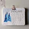 Miniatyrbilde 4 av 5: Biologisk nedbrytbar spirepapirkalender 2025 White