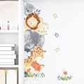 Pikkukuva 4 / 7: Ovitarrat ja Jungle Animals Watercolour -seinätarrat 30x90CM