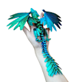 Pikkukuva 1 / 8: 3D- printed lohikäärme ja siivet -lelu Crystal Dragon -lelut A1