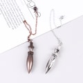 Miniatyrbillede 3 af 5: Metal Kobber Spiritual Point Pendulum til DivinationHealing Gold