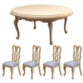 Pikkukuva 3 / 5: 5 kpl 1/12 Dollhouse set tuolisarja leluja