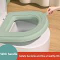 Pikkukuva 2 / 5: 2 kpl WC-istuimen cover Pestävä wc-kannen pehmuste Gray O-shaped