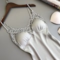 Miniatyrbilde 4 av 5: Kvinner Sexy Undertøy Silke Lace Robe Kjole BNightdress Navy M