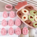 Miniatyrbillede 1 af 8: 9 Stk Påskekiksform Plast Æg Cookie ter