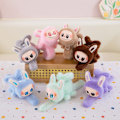 Miniatyrbillede 3 af 8: Anime Figur Labubu Langørede Armbånd Håndleds-snap Plys T A2