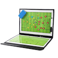 Miniatyrbillede 3 af 5: Bærbart magnetisk træningsudstyr Sammenfoldelig fodbold taktisk
