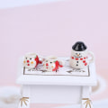 Pikkukuva 1 / 5: Nukkekodin miniatyyri joulukeramiikkakupit ja set