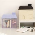 Pikkukuva 3 / 7: Läpinäkyvä Desktop Storage Box House kynäpidikkeen organizer Coffee