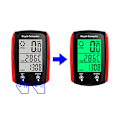 Miniatyrbillede 5 af 8: Kabelført Speedometer til Cykel LCD Speed ​​Kilometertæller