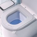 Miniatyrbillede 1 af 5: 2 stk Toiletsædebetræk Måtte Vaskbar toiletlågpude Gray U-shaped