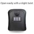 Miniatyrbild 4 av 5: Väggmonterad Key Secret Box Organizer Låsbox Gray