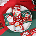 Pikkukuva 1 / 5: 100 kpl Christmas Hot Seal pussit Keksipakkaus Joulutarvikkeet 100pcs