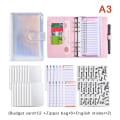 Pikkukuva 1 / 8: A6 nahkaiset Budget Binder -muistikirjan muistikirja-kirjekuoret A3