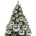 Miniatyrbillede 2 af 5: 1Pak 2-10cm Julebold Xmas Træ hængende ornamenter Spejl 4CM 6Pcs/lot