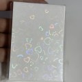 Pikkukuva 4 / 8: 50 kpl Kpop Card Sleeves 61x91mm 20C Heart Bling pidike white