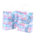 Miniatyrbilde 5 av 5: 10 stk Mermaid Tail Papir Gaveposer Godteri Pakkepose
