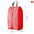 Miniatyrbillede 1 af 7: Støvtæt Vandtæt Sko Opbevaringstasker Nylon Sko Taske Red M