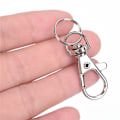 Miniatyrbillede 3 af 5: 10PC Sølv drejelige Trigger Clips Snap Lobster Clasp Hook Bag Ke