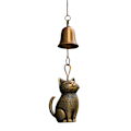 Miniatyrbillede 8 af 8: Kat Vindspil Unik Kat Haveindretning Udendørs Kat Statue Tema Style2