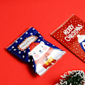 Miniatyrbillede 4 af 5: 100 stk Santa Cookie Hot Seal poser til Candy Biscuit Emballage transparent