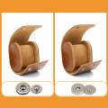 Miniatyrbilde 5 av 5: Retro Single Watch Bag Lær Watch Oppbevaringsboks Brown snap-fastener
