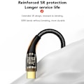 Miniatyrbilde 7 av 8: 120W gjennomsiktig Type-C-kabel Hurtiglading USB-C-kabel A-1m