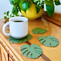 Pikkukuva 3 / 8: Monstera Coaster Ornament Artificial